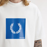 Fred Perry Box Graphic T-Shirt - Snow White
