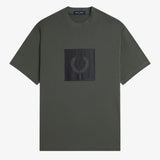 Fred Perry Box Graphic T-Shirt - Field Green