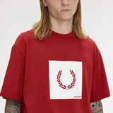 Fred Perry Box Graphic T-Shirt - Burnt Red