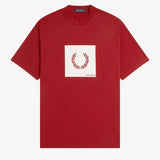 Fred Perry Box Graphic T-Shirt - Burnt Red