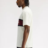 Fred Perry Embroidered Panel Logo T-Shirt - Ecru