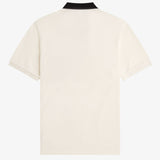 Fred Perry Embroidered Panel Polo Shirt - Ecru