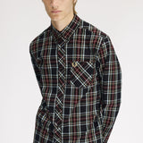 Fred Perry Classic Tartan Shirt - Black