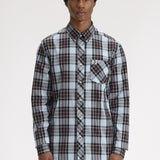 Fred Perry Classic Tartan Shirt - Ball Boy Blue
