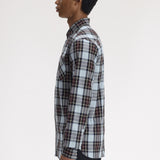 Fred Perry Classic Tartan Shirt - Ball Boy Blue