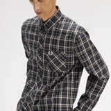 Fred Perry Classic Tartan Shirt - Grey
