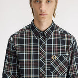Fred Perry Classic Tartan SS Shirt - Black