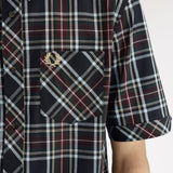 Fred Perry Classic Tartan SS Shirt - Black