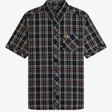 Fred Perry Classic Tartan SS Shirt - Black
