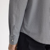 Fred Perry Micro Gingham Shirt - Black