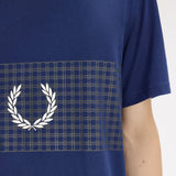 Fred Perry Tennis Net Graphic T-Shirt - French Navy