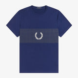 Fred Perry Tennis Net Graphic T-Shirt - French Navy