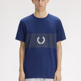 Fred Perry Tennis Net Graphic T-Shirt - French Navy