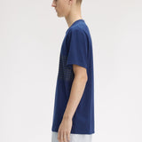 Fred Perry Tennis Net Graphic T-Shirt - French Navy