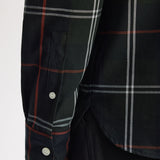Fred Perry Poplin Tartan Shirt - Night Green