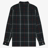 Fred Perry Poplin Tartan Shirt - Night Green