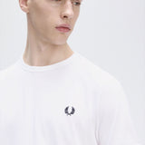 Fred Perry Ringer T-Shirt - White