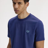 Fred Perry Ringer T-Shirt - Tennis Blue