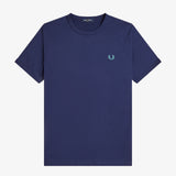 Fred Perry Ringer T-Shirt - Tennis Blue