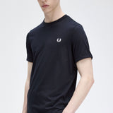 Fred Perry Ringer T-Shirt - Navy