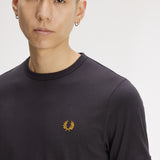 Fred Perry Ringer T-Shirt - Anchor Grey