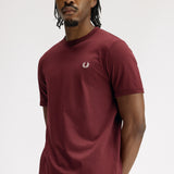 Fred Perry Ringer T-Shirt - Oxblood