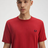 Fred Perry Ringer T-Shirt - Burnt Red