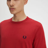 Fred Perry Ringer T-Shirt - Burnt Red