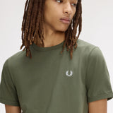 Fred Perry Ringer T-Shirt - LW Green