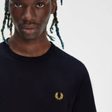 Fred Perry Ringer T-Shirt - Navy/Honeycomb