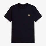 Fred Perry Ringer T-Shirt - Navy/Honeycomb