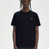 Fred Perry Ringer T-Shirt - Navy/Honeycomb