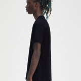 Fred Perry Ringer T-Shirt - Navy/Honeycomb
