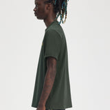 Fred Perry Ringer T-Shirt - Court Green