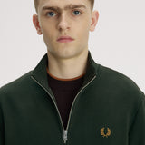 Fred Perry Half Zip Sweatshirt - Nightgreen