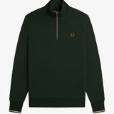 Fred Perry Half Zip Sweatshirt - Nightgreen