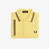 Fred Perry Twin Tipped Polo Shirt - Lemon Barley/Tennis Blue