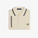 Fred Perry Twin Tipped Polo Shirt - Oatmeal/Black