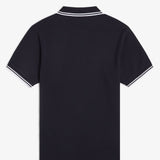 Fred Perry Twin Tipped Polo Shirt - Navy/White