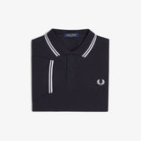 Fred Perry Twin Tipped Polo Shirt - Navy/White