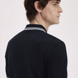 Fred Perry Twin Tipped Polo Shirt - Black/White