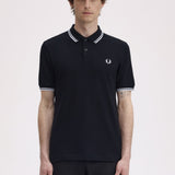 Fred Perry Twin Tipped Polo Shirt - Black/White