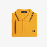 Fred Perry Twin Tipped Polo Shirt - Gold/Intense Brown