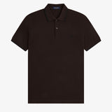 Fred Perry Twin Tipped Polo Shirt - Intense Brown/Black