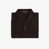 Fred Perry Twin Tipped Polo Shirt - Intense Brown/Black