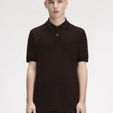 Fred Perry Twin Tipped Polo Shirt - Intense Brown/Black