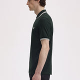 Fred Perry Twin Tipped Polo Shirt - Nightgreen/Snow White