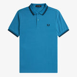 Fred Perry Twin Tipped Polo Shirt - Runaway Bay Ocean/Navy