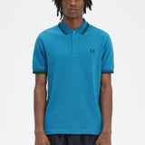 Fred Perry Twin Tipped Polo Shirt - Runaway Bay Ocean/Navy