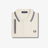 Fred Perry Twin Tipped Polo Shirt - Ecru/Tennis Blue